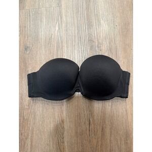 Victorias Secret Body by Victoria Black Lined Strapless Bra 38C 10823474-02/10
